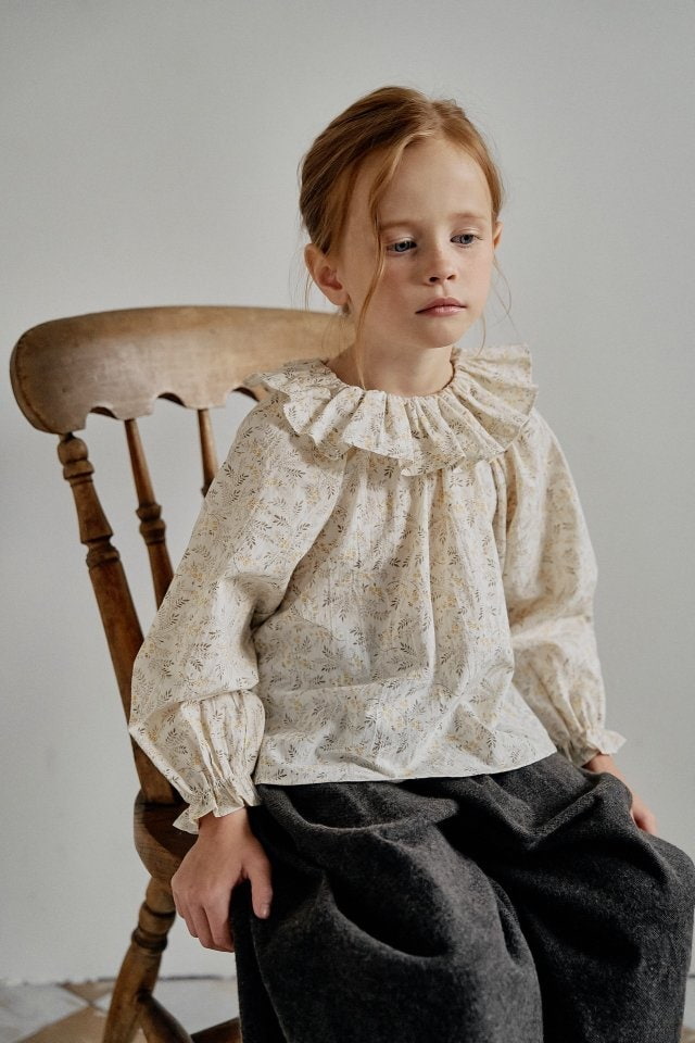 Perrobebe - Korean Children Fashion - #fashionkids - Jasmine Frill Blouse - 10