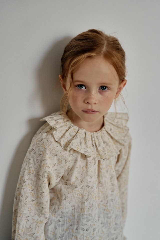 Perrobebe - Korean Children Fashion - #todddlerfashion - Jasmine Frill Blouse - 3