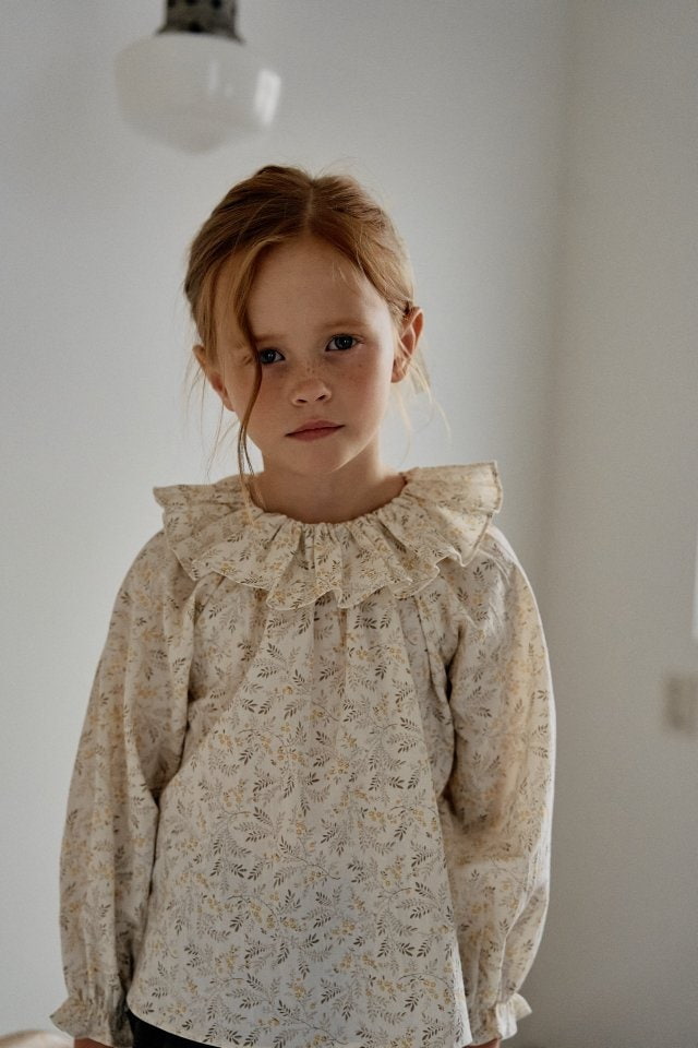 Perrobebe - Korean Children Fashion - #todddlerfashion - Jasmine Frill Blouse - 4