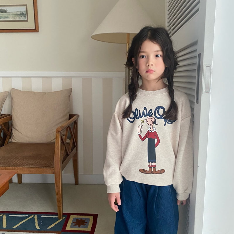 Pleanee Atelier - Korean Children Fashion - #Kfashion4kids - Olive Sweatshirts - 10