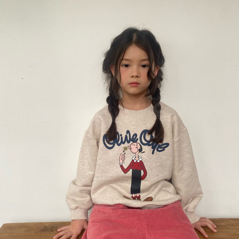 Pleanee Atelier - Korean Children Fashion - #childrensboutique - Olive Sweatshirts - 3