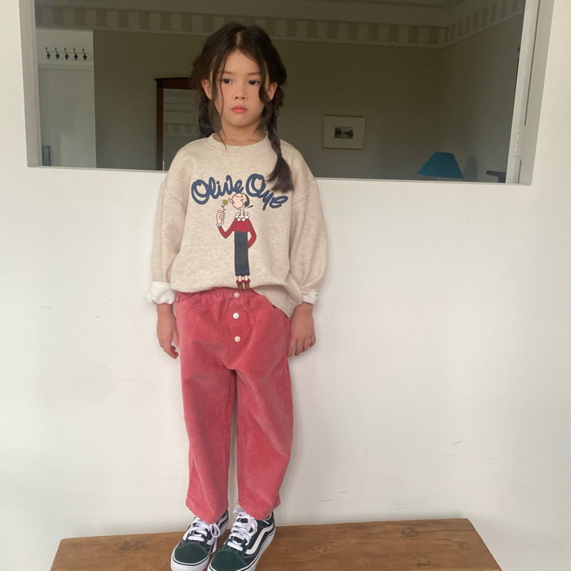 Pleanee Atelier - Korean Children Fashion - #littlefashionista - Olive Sweatshirts - 11