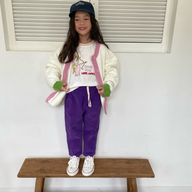 Pleanee Atelier - Korean Children Fashion - #minifashionista - String Corduroy Pants