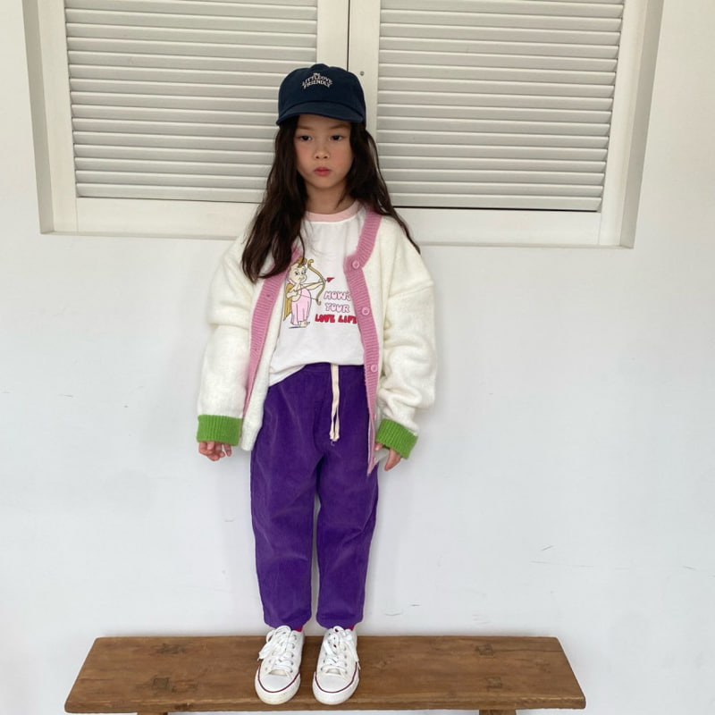 Pleanee Atelier - Korean Children Fashion - #todddlerfashion - String Corduroy Pants - 3