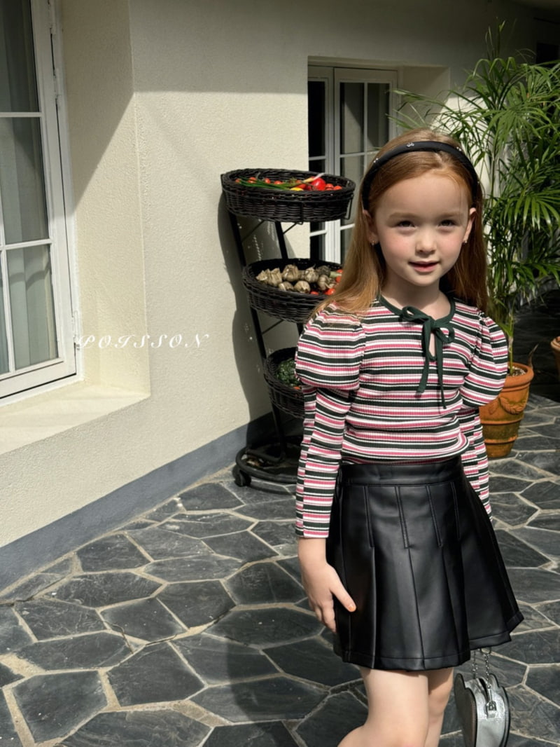 Poisson - Korean Children Fashion - #Kfashion4kids - Leather Pleats Skirt Pants - 11