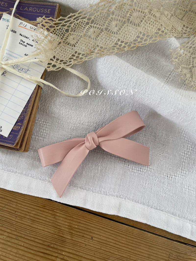 Poisson - Korean Children Fashion - #Kfashion4kids - Leather Hair Ribbon Pin - 6