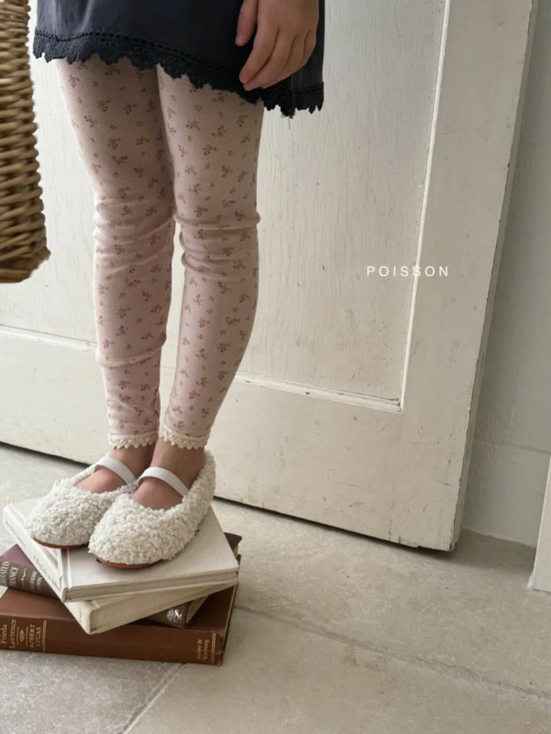 Poisson - Korean Children Fashion - #kidsstore - Lace Leggings - 12