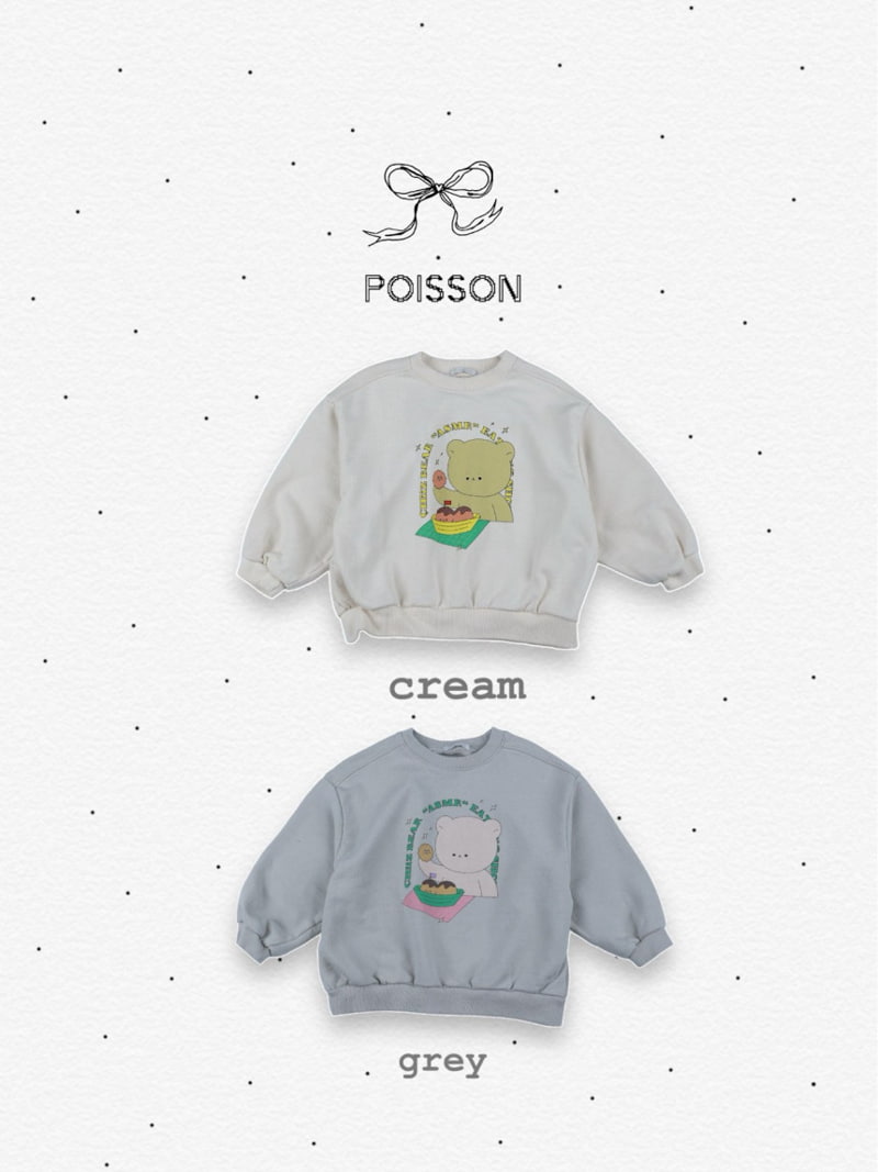 Poisson - Korean Children Fashion - #kidsstore - Cookie Bear Sweatshirts