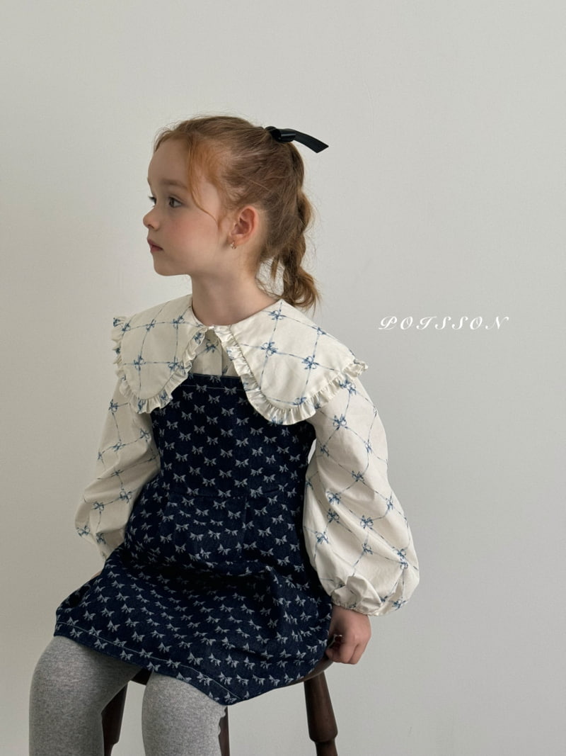 Poisson - Korean Children Fashion - #littlefashionista - Stella Denim Dress - 3