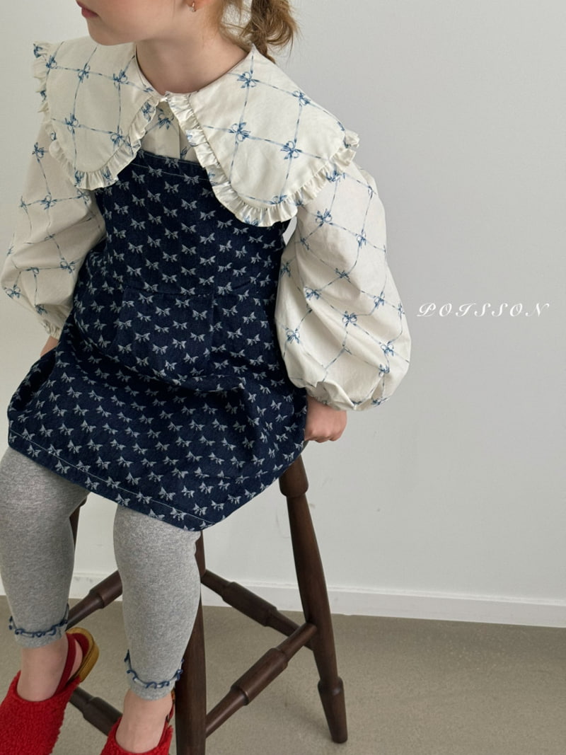 Poisson - Korean Children Fashion - #littlefashionista - Stella Denim Dress - 4