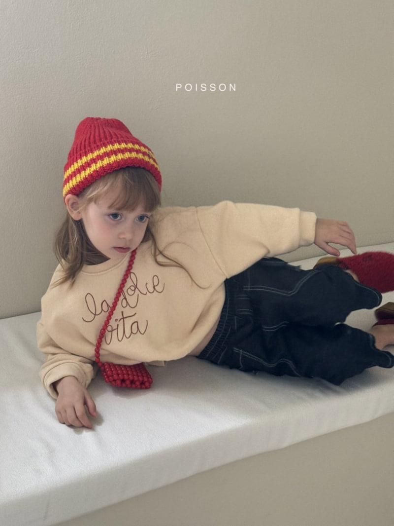 Poisson - Korean Children Fashion - #minifashionista - Stitch Ribbon Pants  - 12