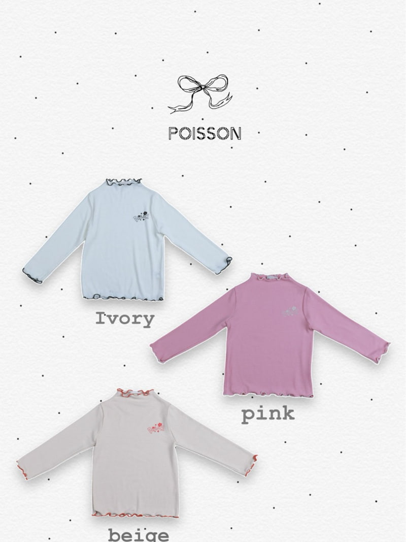 Poisson - Korean Children Fashion - #minifashionista - Musede Half Turtleneck Tee