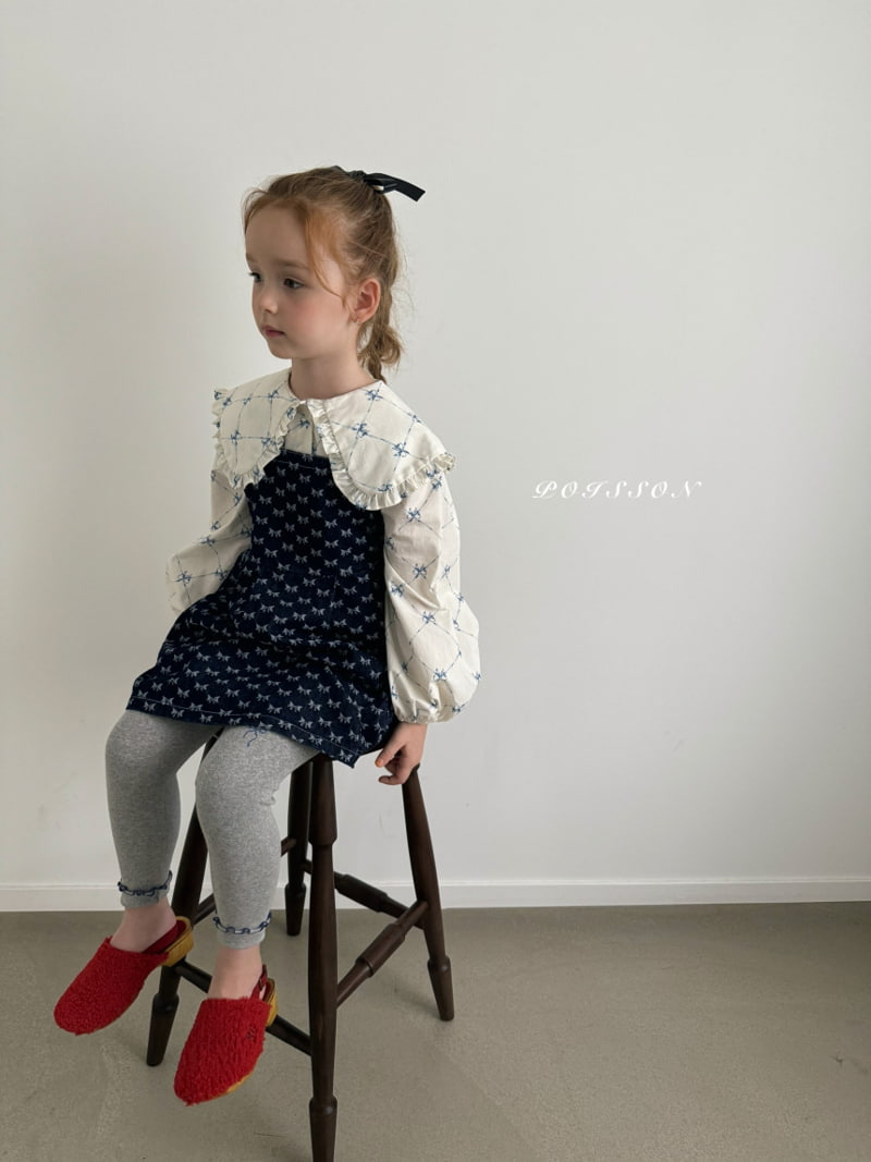 Poisson - Korean Children Fashion - #minifashionista - Stella Denim Dress - 5