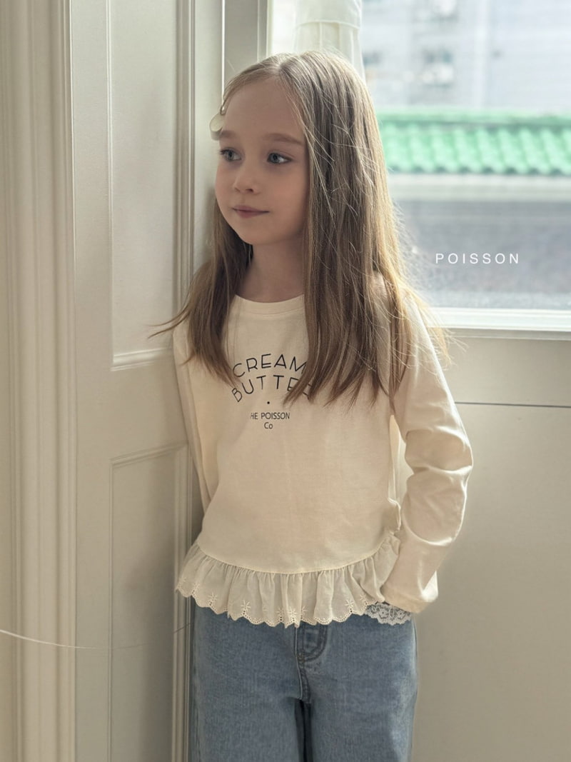 Poisson - Korean Children Fashion - #stylishchildhood - Billy Lace Tee - 3