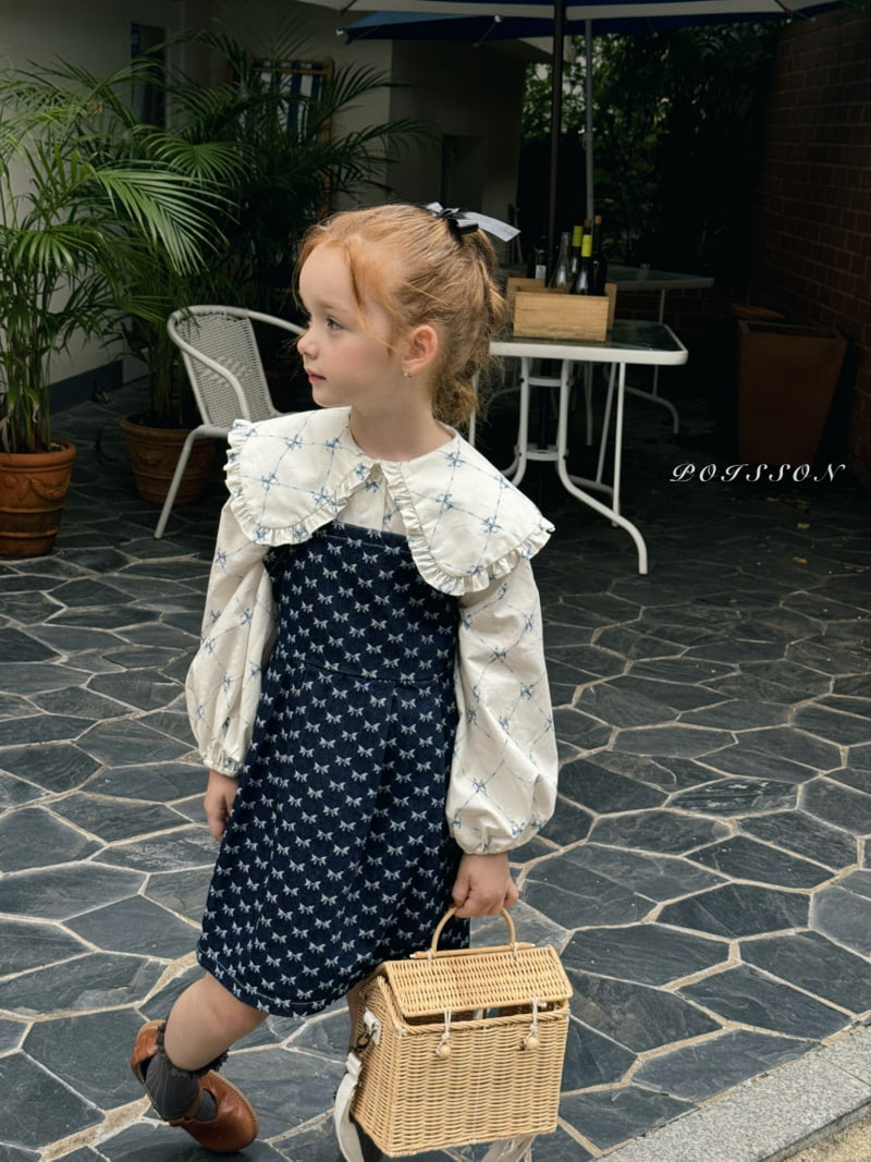 Poisson - Korean Children Fashion - #stylishchildhood - Stella Denim Dress - 9