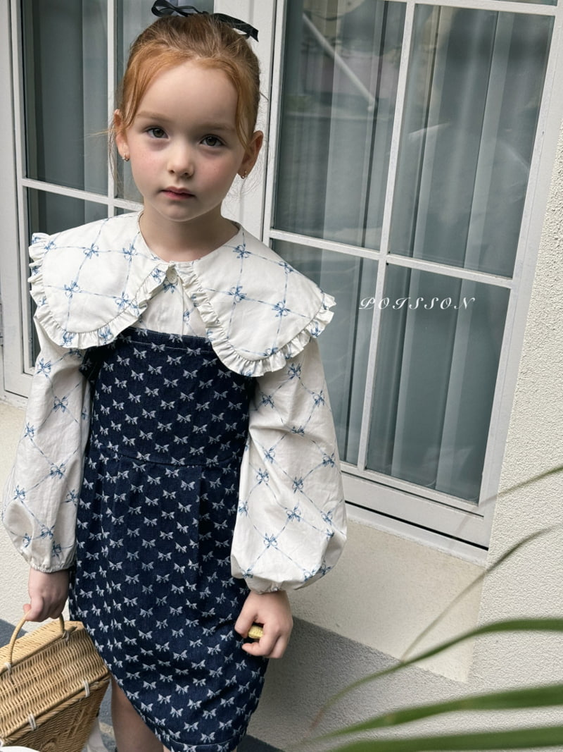 Poisson - Korean Children Fashion - #todddlerfashion - Stella Denim Dress - 7