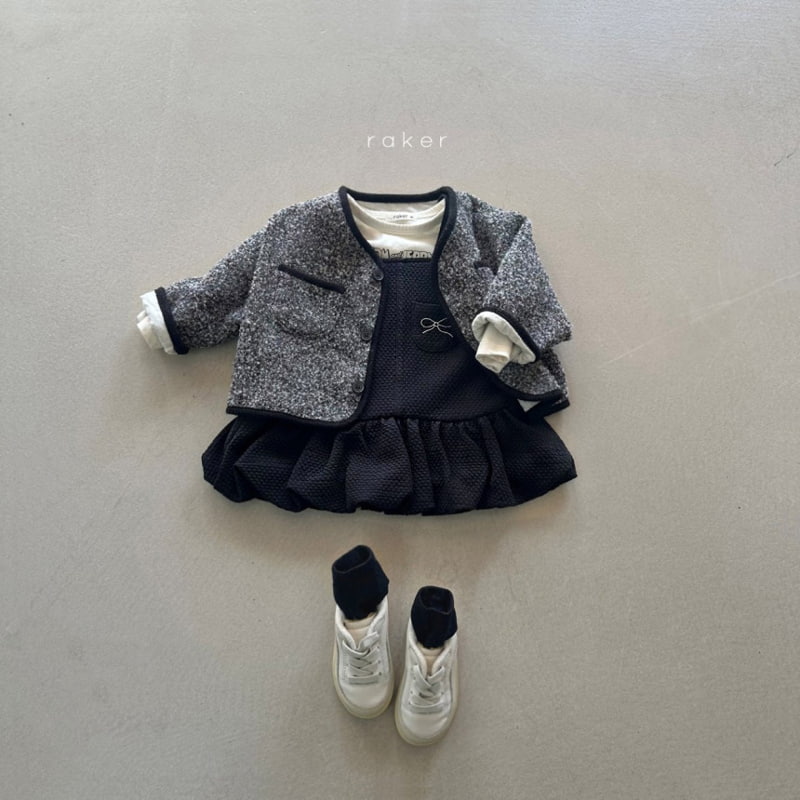 Raker - Korean Children Fashion - #designkidswear - Marant Tweed Jacket - 6