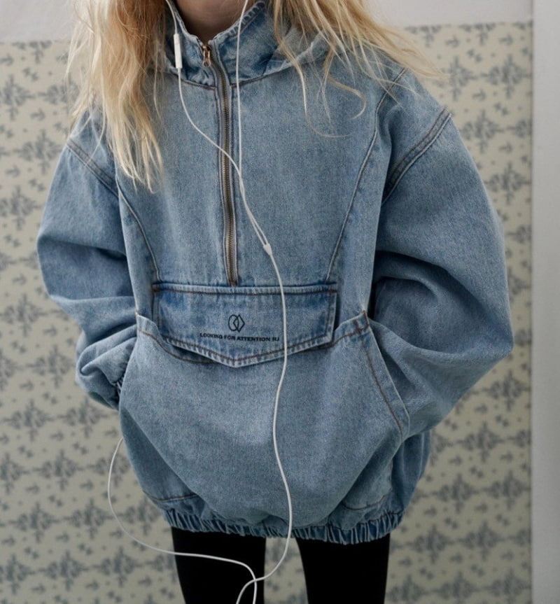 Ramijini - Korean Baby Fashion - #babyfashion - Family Denim Hoodie - 11