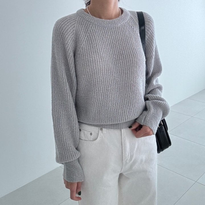 Ripple - Korean Women Fashion - #womensfashion - Beads Raglan Knit Top - 3