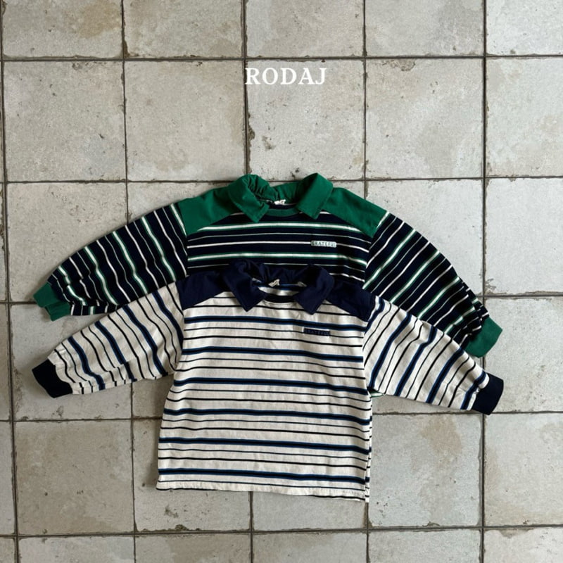 Roda J - Korean Children Fashion - #childofig - Greek Collar Tee