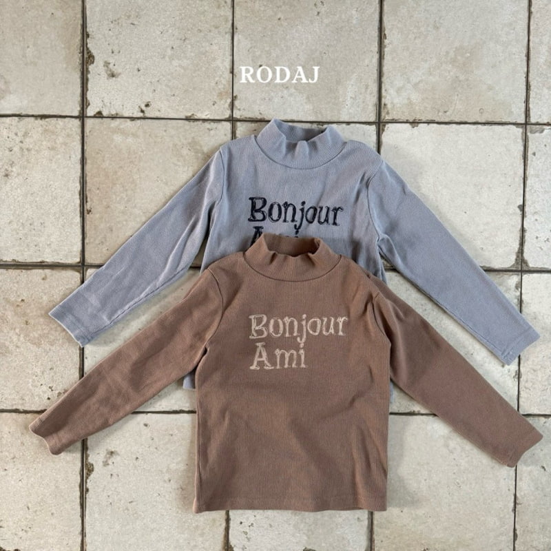 Roda J - Korean Children Fashion - #discoveringself - Loose Half Turtleneck Tee - 11