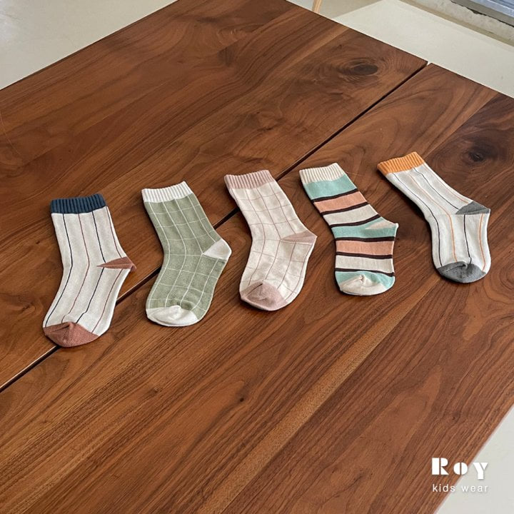 Roy - Korean Children Fashion - #Kfashion4kids - Stripe Socks - 12