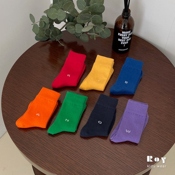 Roy - Korean Children Fashion - #Kfashion4kids - Alphabet Socks - 8