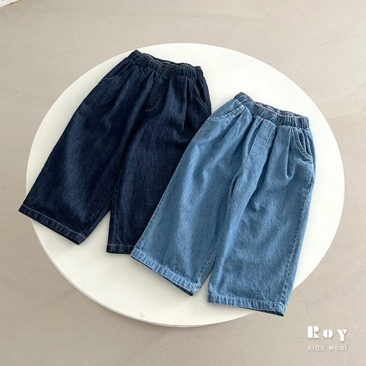 Roy - Korean Children Fashion - #childrensboutique - Denim Chino Pants