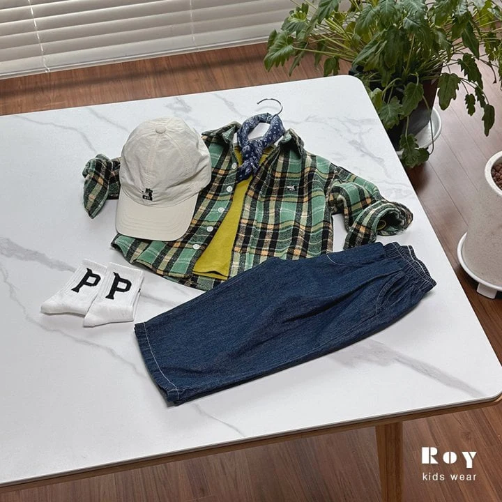 Roy - Korean Children Fashion - #designkidswear - Denim Chino Pants - 2