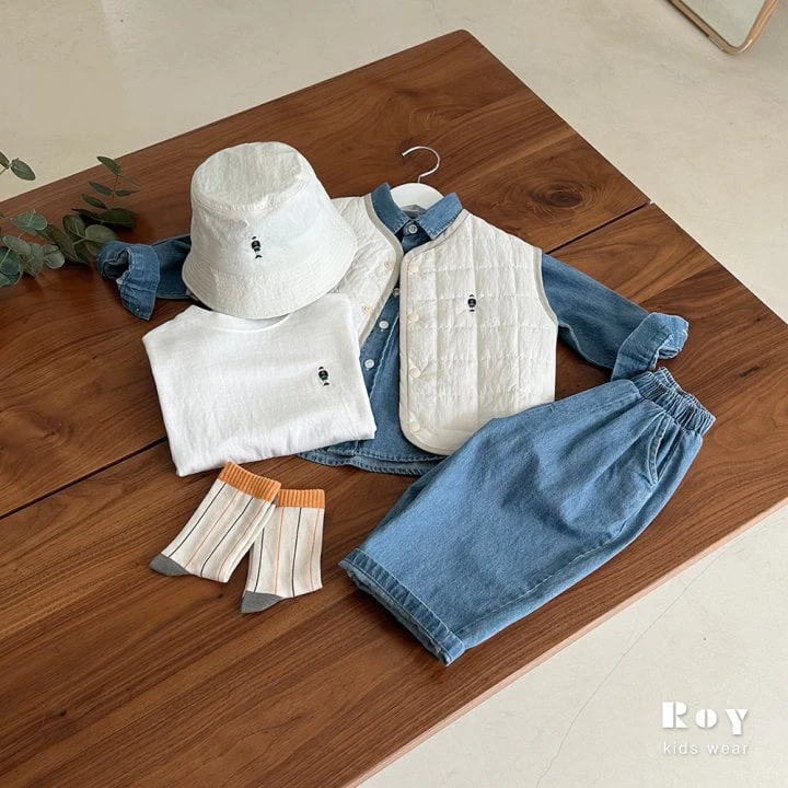 Roy - Korean Children Fashion - #discoveringself - Denim Chino Pants - 3