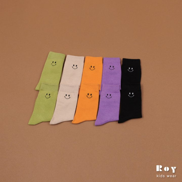 Roy - Korean Children Fashion - #discoveringself - Simple Smile Socks - 9