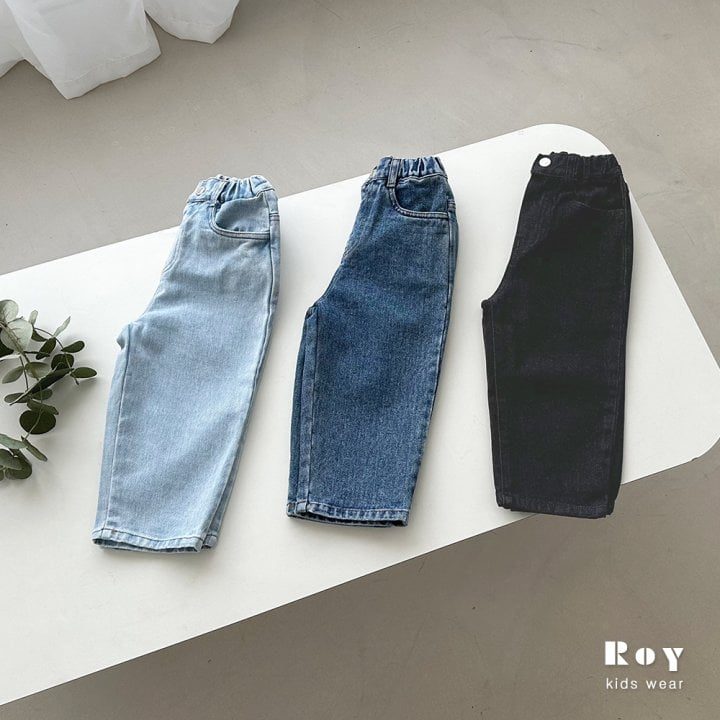 Roy - Korean Children Fashion - #kidsstore - Wide Normal Jeans