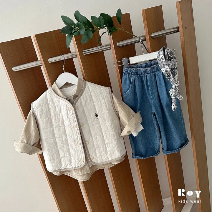 Roy - Korean Children Fashion - #kidsstore - Denim Chino Pants - 6