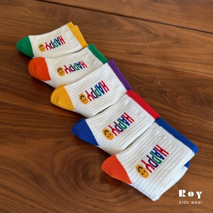 Roy - Korean Children Fashion - #magicofchildhood - Color Happy Socks - 9