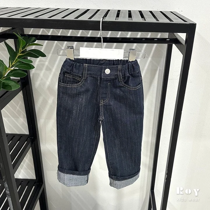 Roy - Korean Children Fashion - #minifashionista - Non Fade Roll-up Jeans - 7