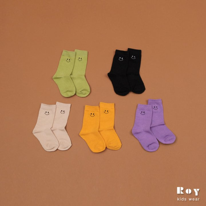 Roy - Korean Children Fashion - #minifashionista - Simple Smile Socks