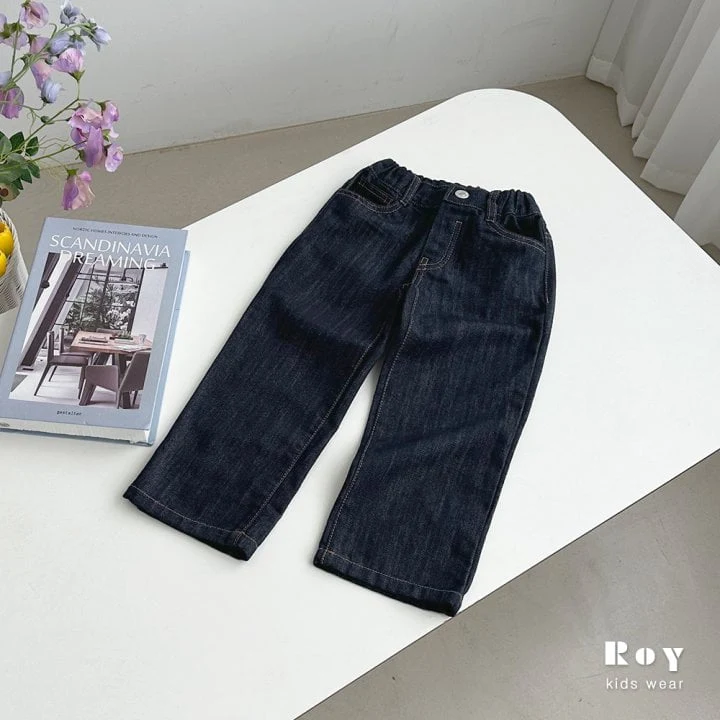 Roy - Korean Children Fashion - #toddlerclothing - Non Fade Roll-up Jeans - 10