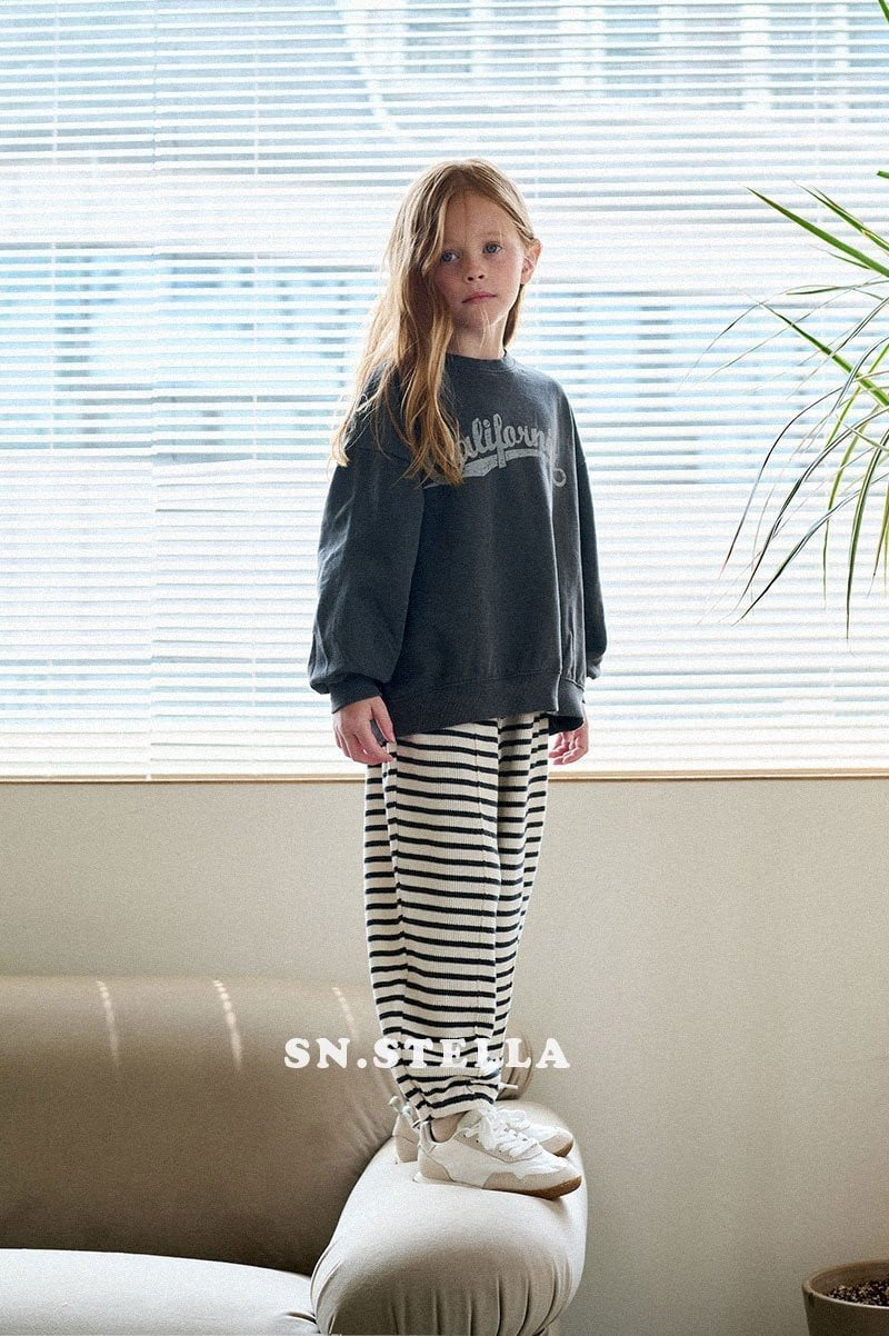 SN - Korean Children Fashion - #kidsshorts - Waffle Stripe Pants - 5