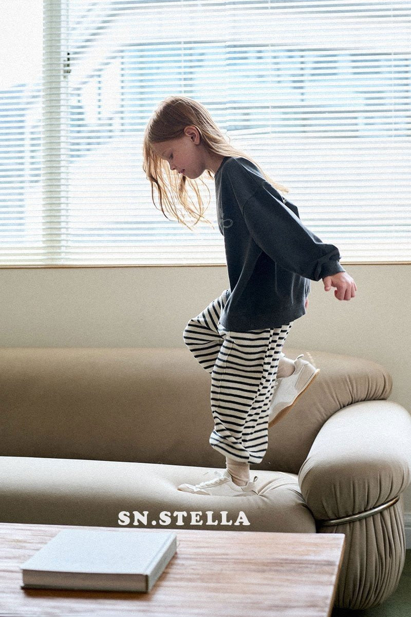 SN - Korean Children Fashion - #kidzfashiontrend - Waffle Stripe Pants - 7