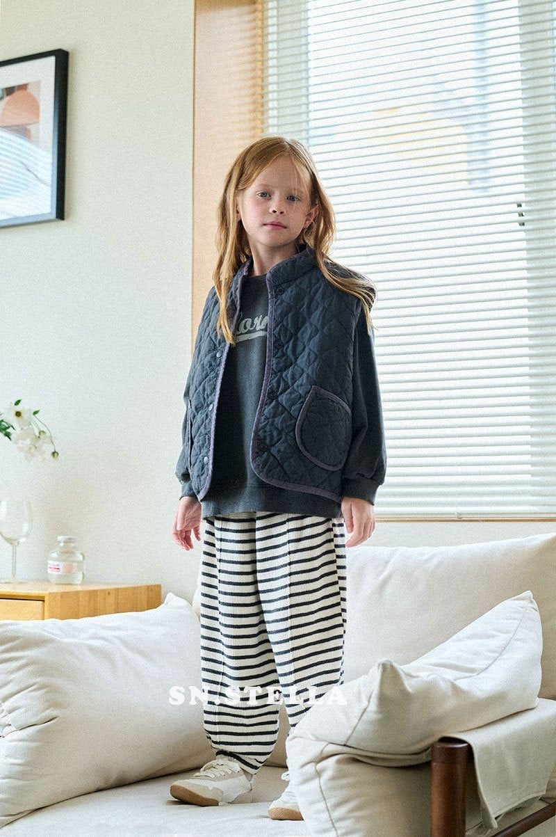 SN - Korean Children Fashion - #magicofchildhood - Waffle Stripe Pants - 10