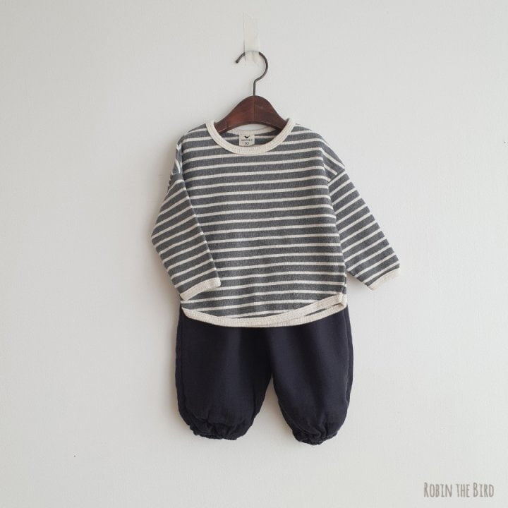 Saerobin - Korean Baby Fashion - #babyfashion - Stripe Thick Tee - 8