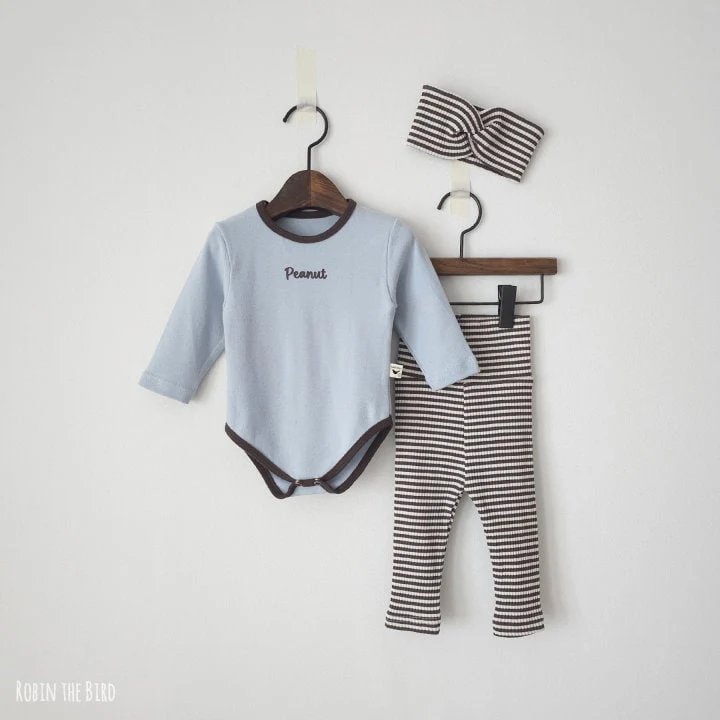 Saerobin - Korean Baby Fashion - #babyoninstagram - Peanut Bodysuit with Leggings - 5