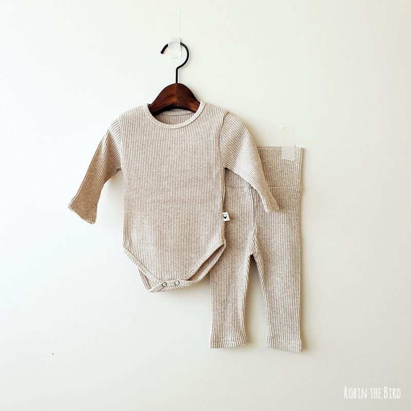 Saerobin - Korean Baby Fashion - #babyootd - Rib Bodysuit - 7