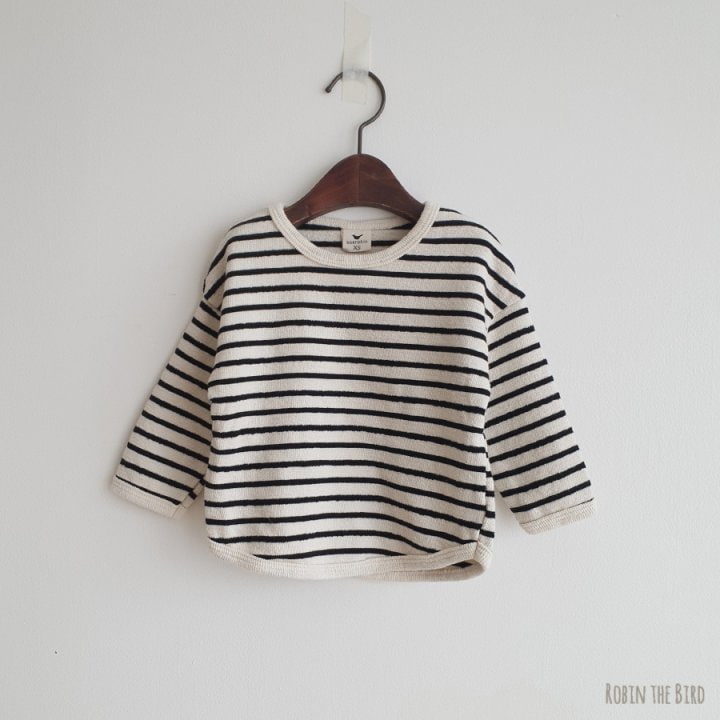 Saerobin - Korean Baby Fashion - #babywear - Stripe Thick Tee