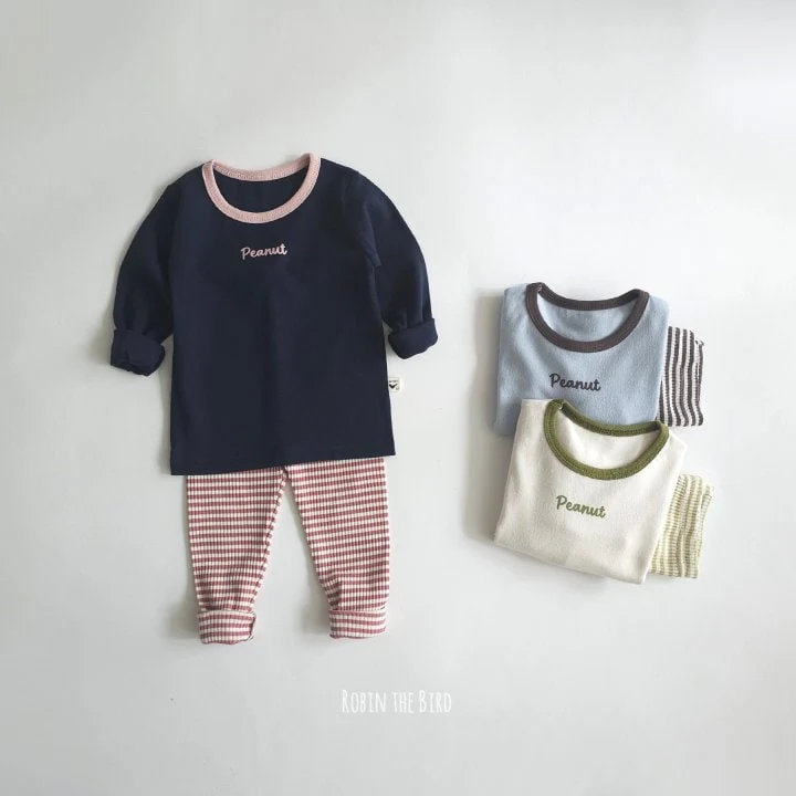 Saerobin - Korean Children Fashion - #designkidswear - Peanut Stripe Easywear