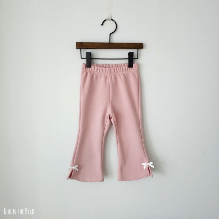 Saerobin - Korean Children Fashion - #littlefashionista - Ribbon Bootscut Pants - 2