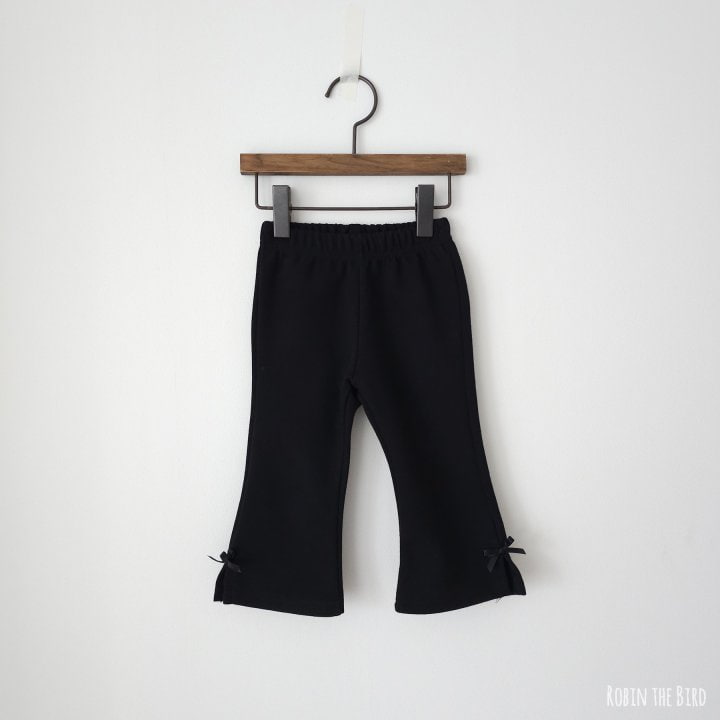 Saerobin - Korean Children Fashion - #magicofchildhood - Ribbon Bootscut Pants - 3