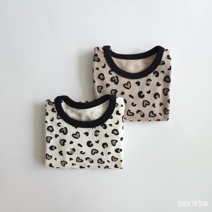 Saerobin - Korean Children Fashion - #todddlerfashion - Heart Leopard Easywear - 6