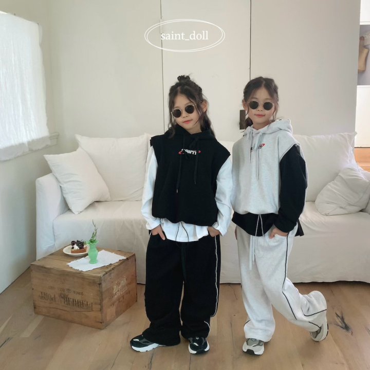 Saint Doll - Korean Children Fashion - #Kfashion4kids - Hood String Vest - 7