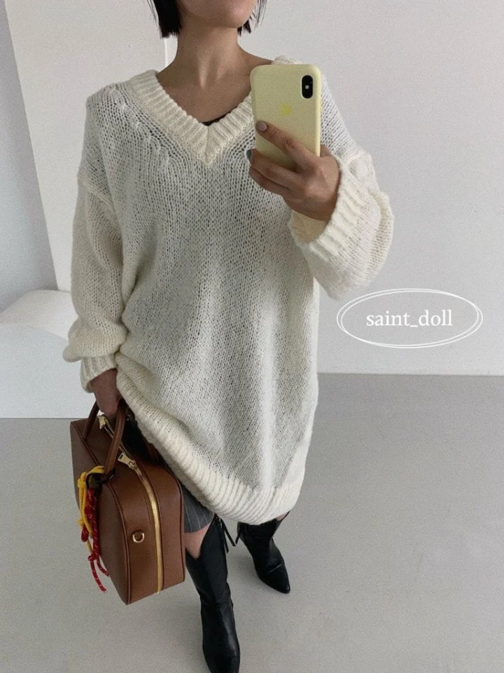 Saint Doll - Korean Children Fashion - #childofig - Mohair Long Knit Pullover with Mom - 5